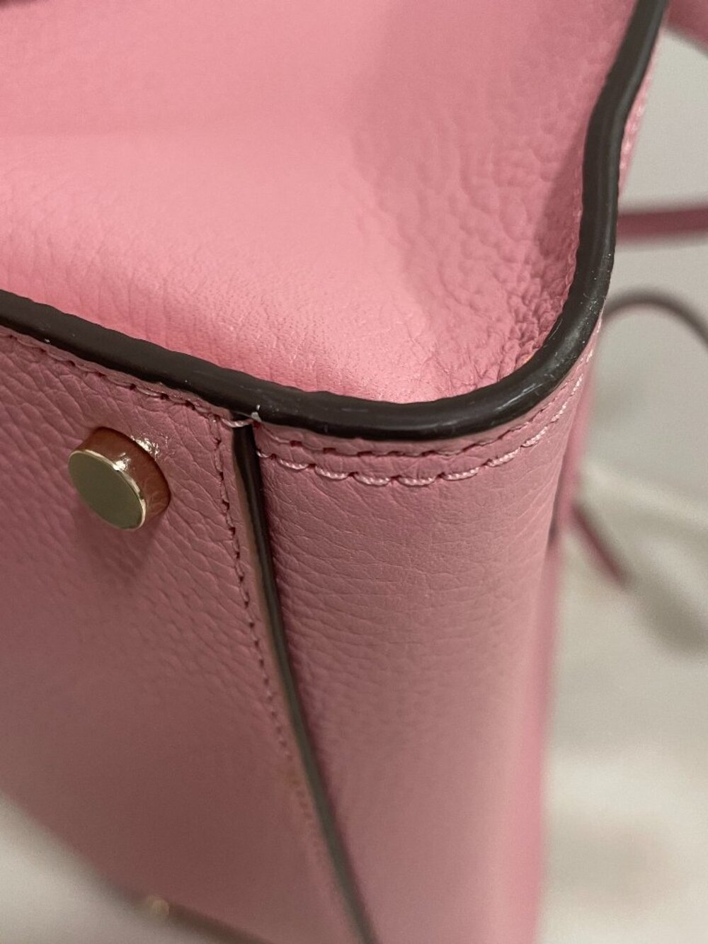 Kate Spade, Rowe, zip-top satchel, Pink pebbled leather with tassels EUC - Picture 12 of 16